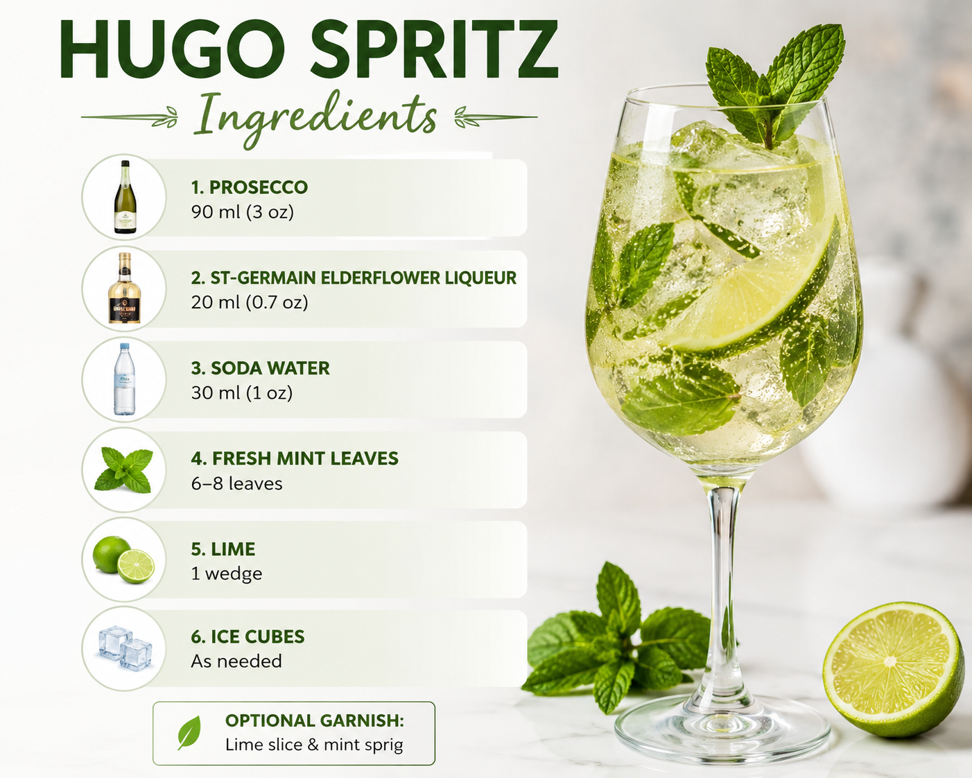 Hugo Spritz Ingredients