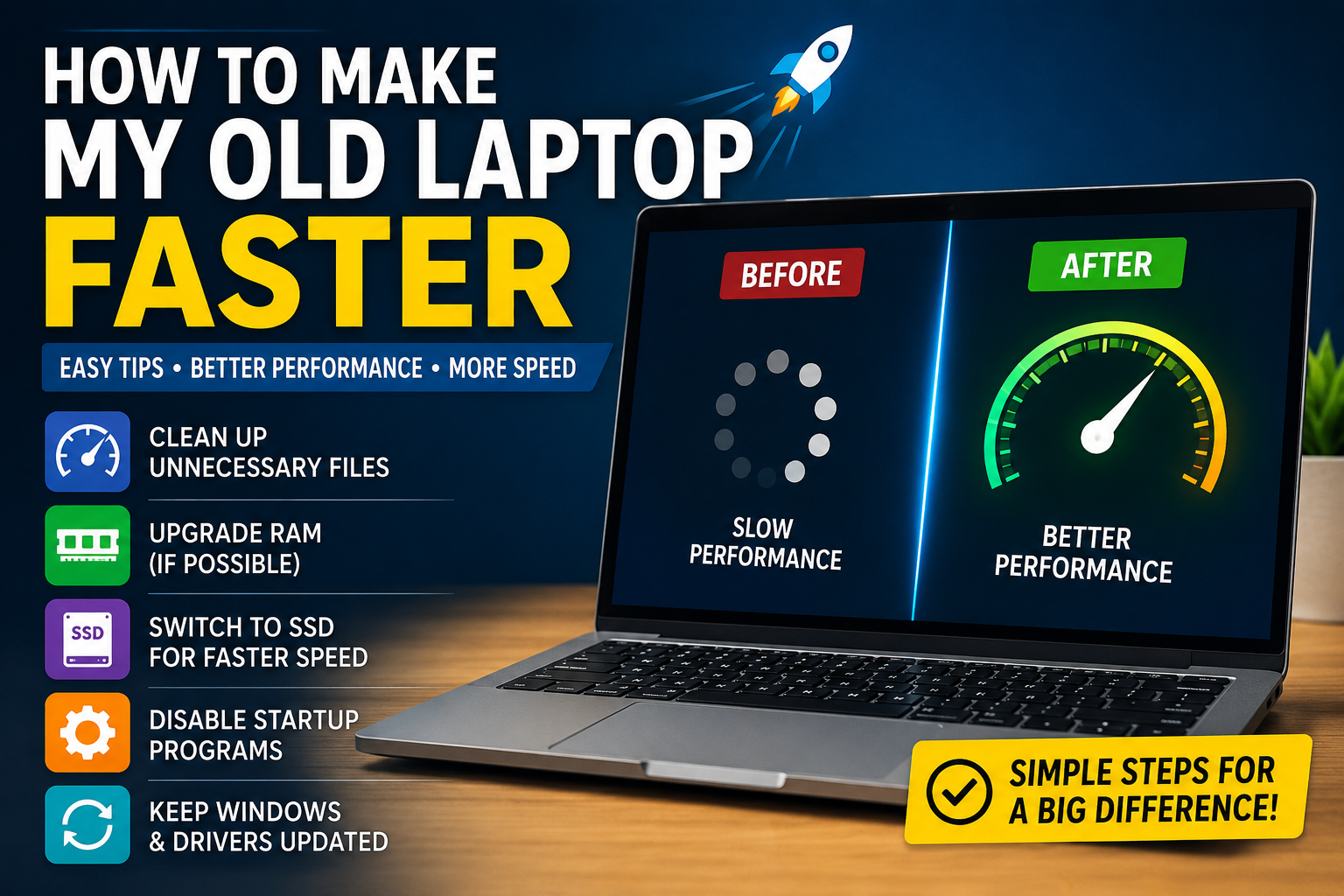 How to Make My Old Laptop Faster